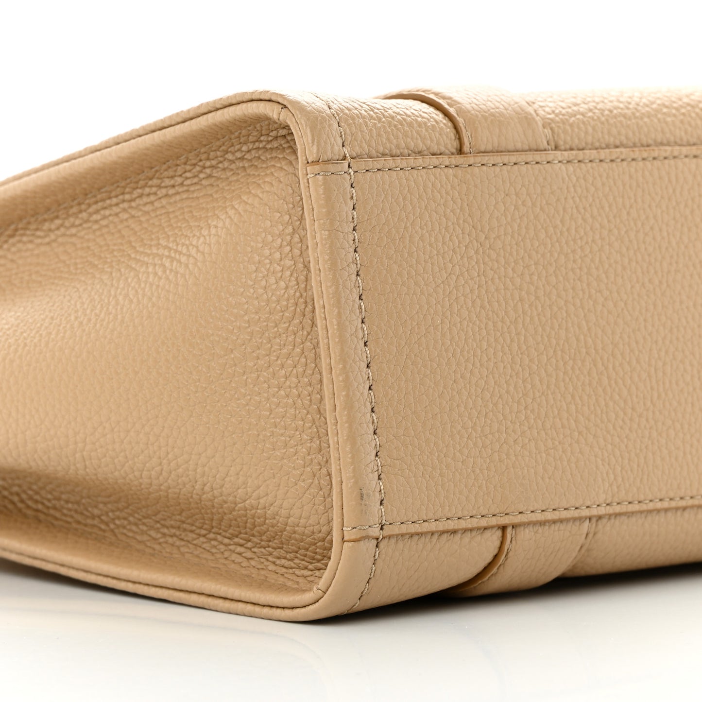 Grained Calfskin Small The Tote Bag Camel