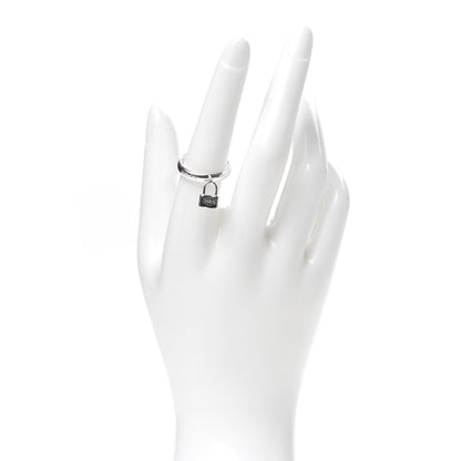 Tiffany Sterling Silver 1837 Lock Charm Ring 57 8 2 of 6