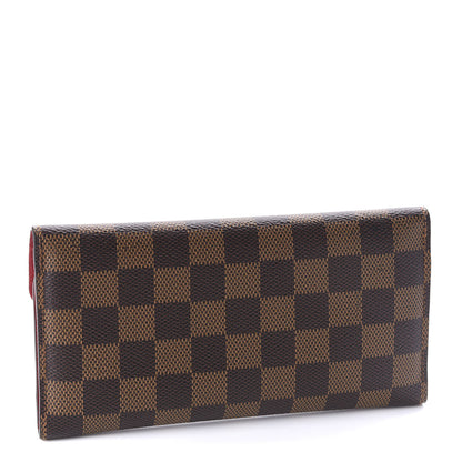 Louis Vuitton Damier Ebene Josephine Wallet Red 2 of 9
