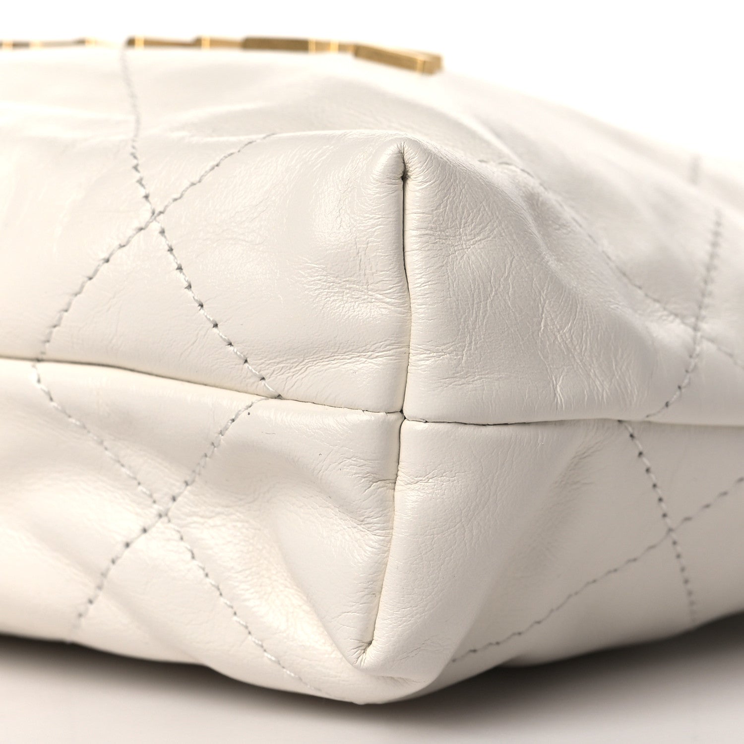 Chanel Shiny Calfskin Quilted Mini Chanel 22 White 9 of 9