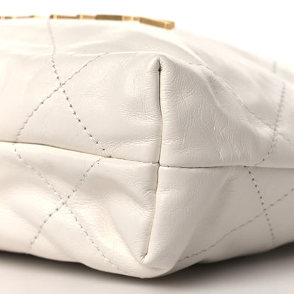 Chanel Shiny Calfskin Quilted Mini Chanel 22 White 9 of 9