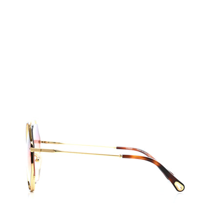 Chloe Octagonal Sunglasses CE132S Gold 3 of 4