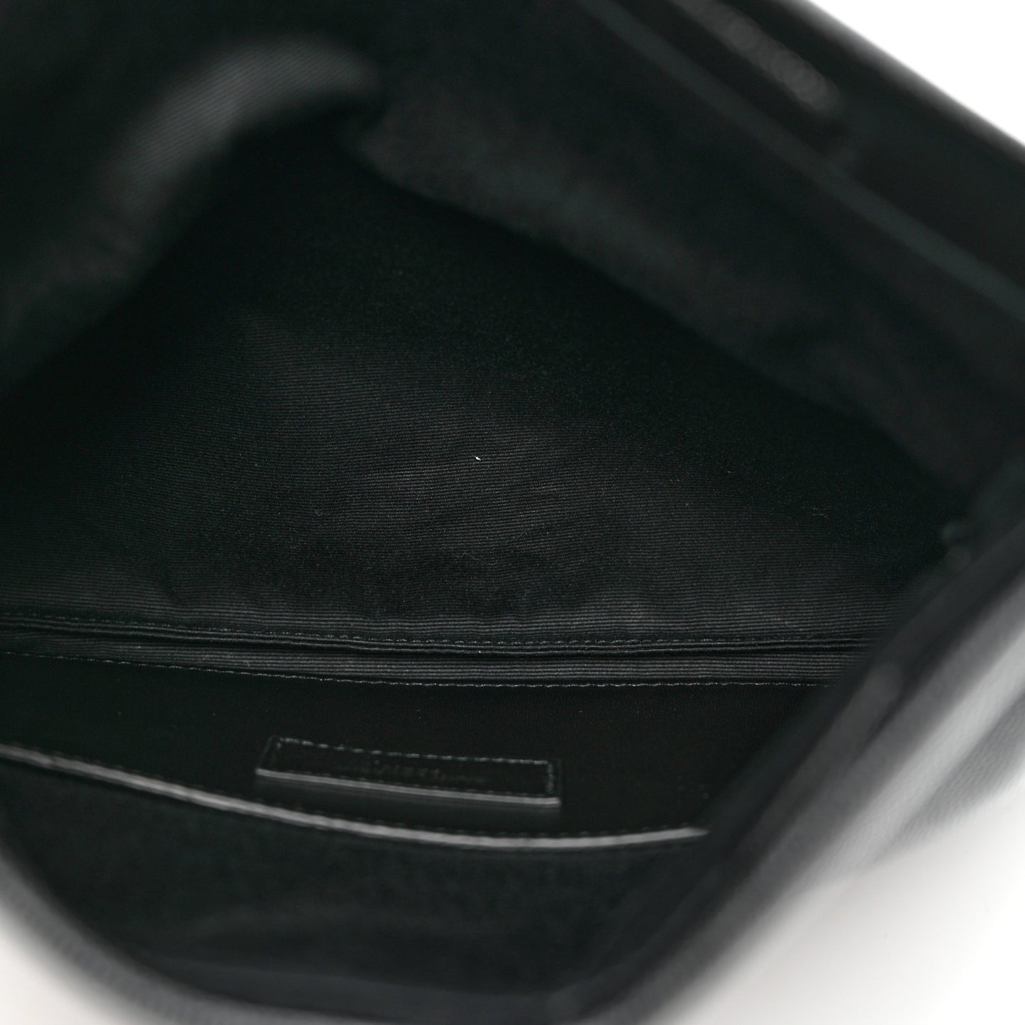 Grain De Poudre West Hollywood Monogram Fold Over Clutch Black