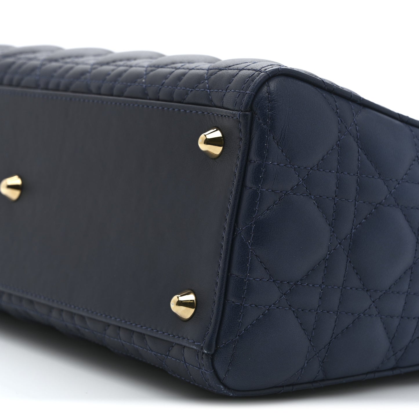 Lambskin Cannage Gradient Large Lady Dior Blue