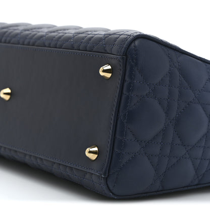 Christian Dior Lambskin Cannage Gradient Large Lady Dior Blue 10 of 13