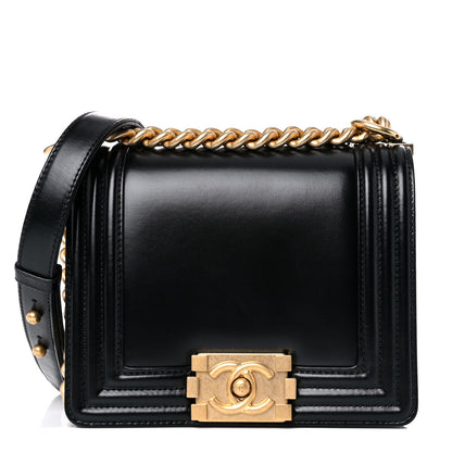 Chanel Calfskin Mini Boy Flap Black 1 of 11
