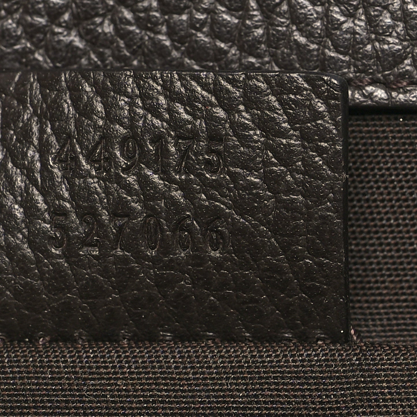 Monogram Dollar Calfskin O Drawstring Backpack Beige Ebony Testa di Moro Dark Chocolate