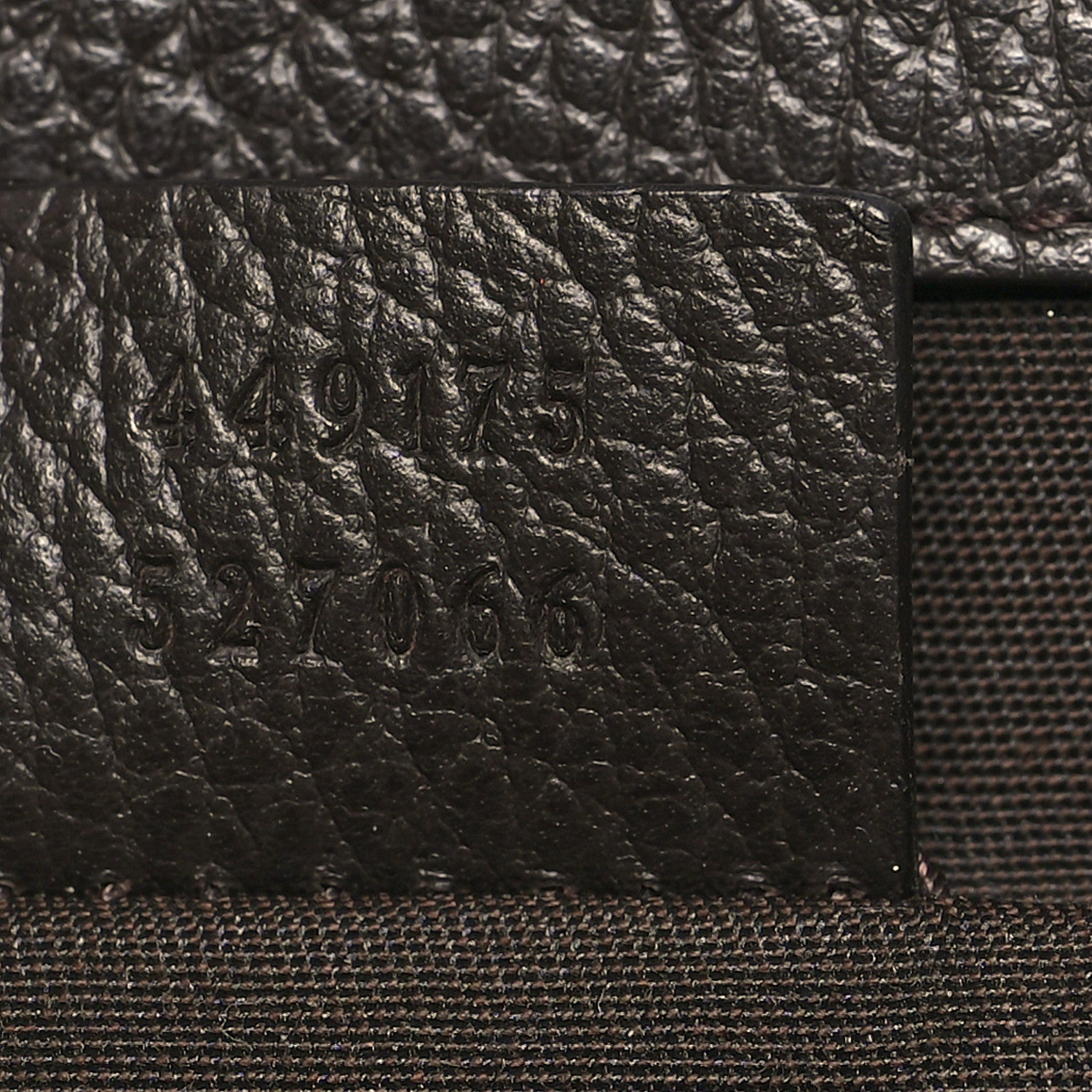 Gucci Monogram Dollar Calfskin O Drawstring Backpack Beige Ebony Testa di Moro Dark Chocolate 7 of 10