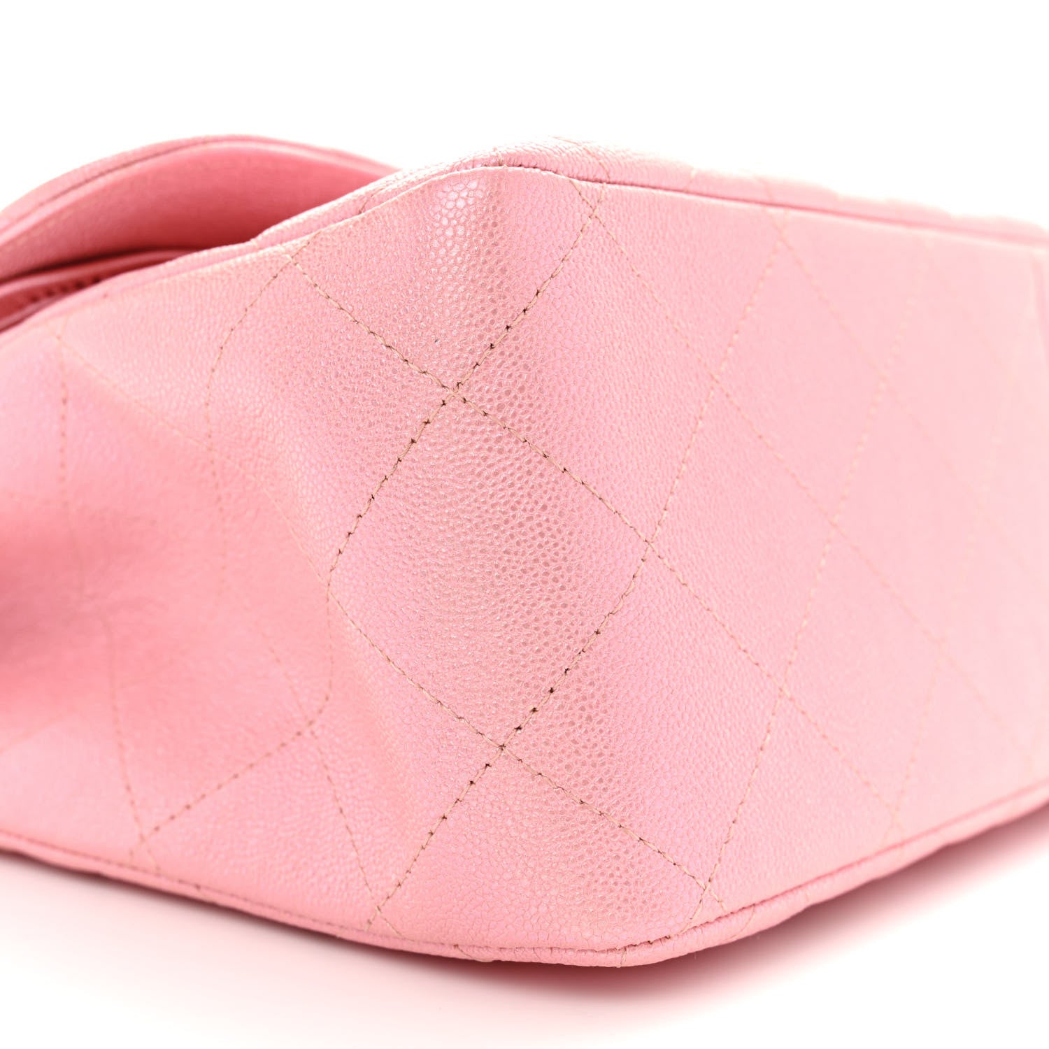 Chanel Iridescent Caviar Quilted Jumbo Double Flap Rose Pink 9 of 10