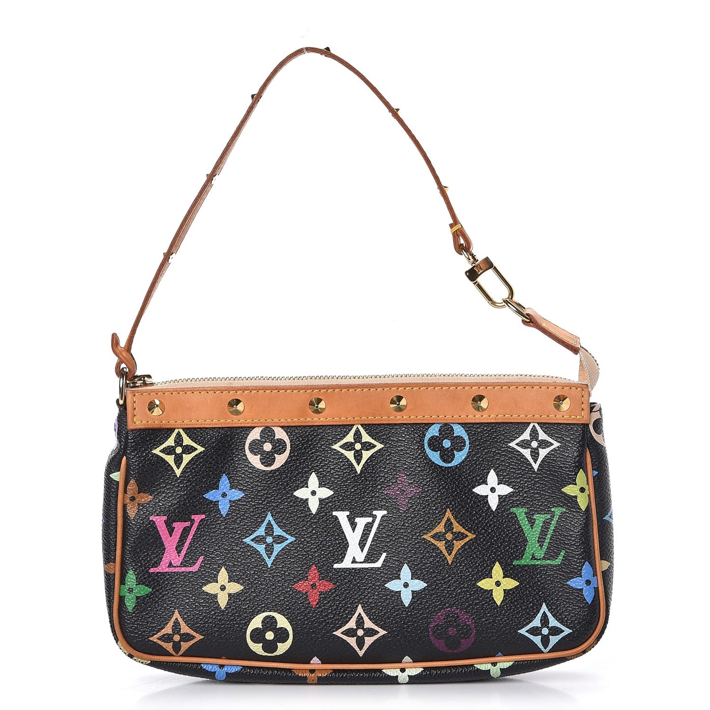 Monogram Multicolor Pochette Accessories Black