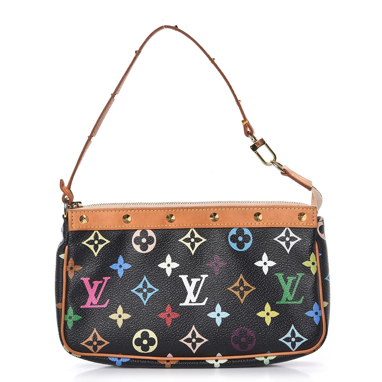 Louis Vuitton Monogram Multicolor Pochette Accessories Black 1 of 10