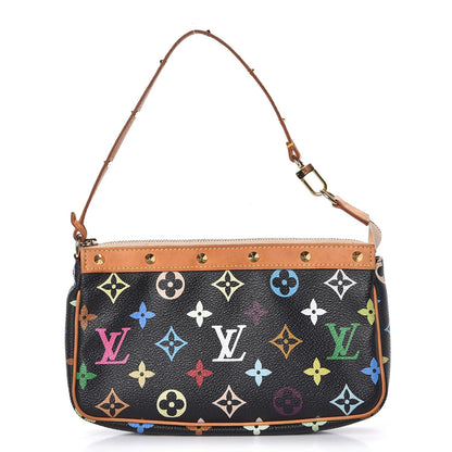 Louis Vuitton Monogram Multicolor Pochette Accessories Black 1 of 10