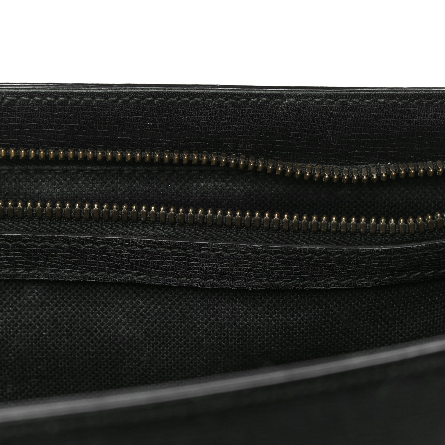Gucci Textured Calfskin Medium Bright Bit Tote Black 15 of 15