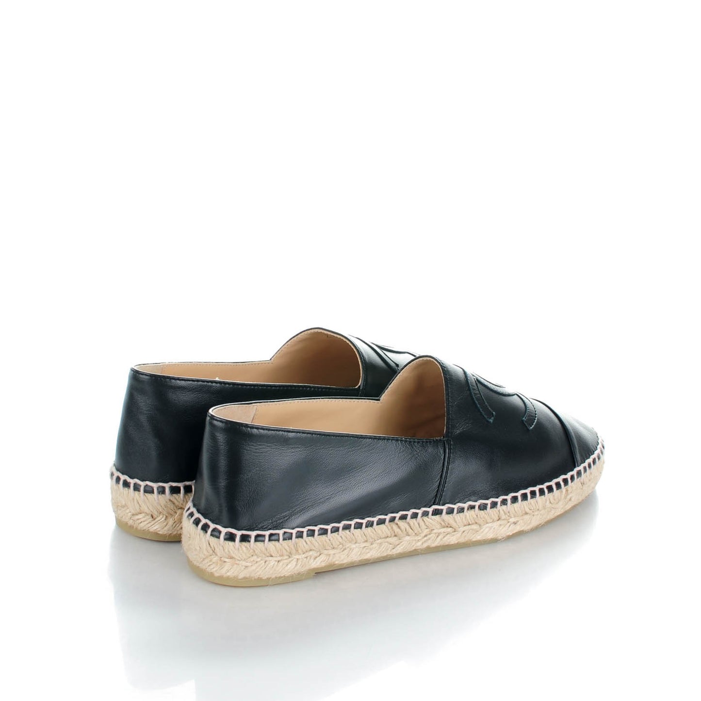 Lambskin CC Espadrilles 40 Black