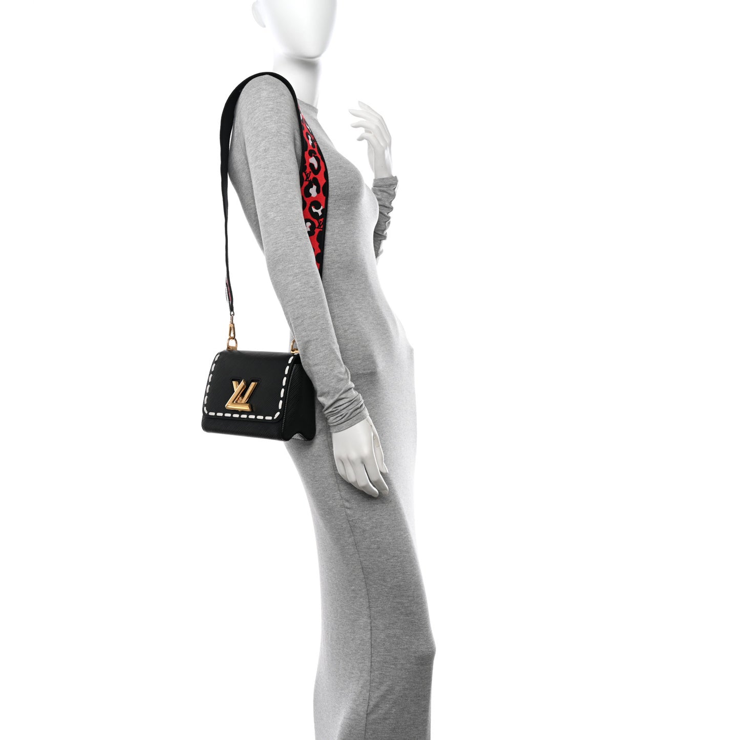 Epi Wild At Heart Twist Shoulder Bag PM Black