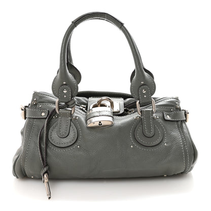 Chloe Calfskin Medium Paddington Satchel Gray 1 of 8