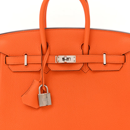 Hermes Togo Birkin 25 Orange Minium 8 of 12