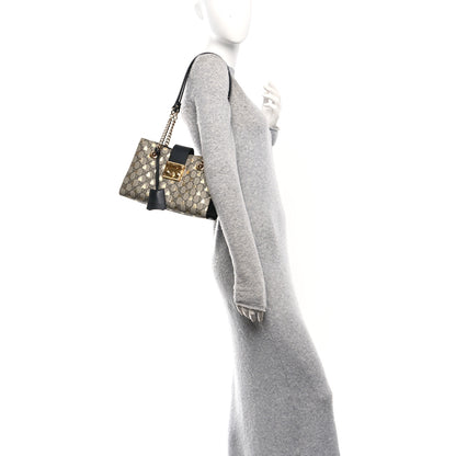Gucci GG Supreme Monogram Bees Small Padlock Tote Beige Oro Black 2 of 10