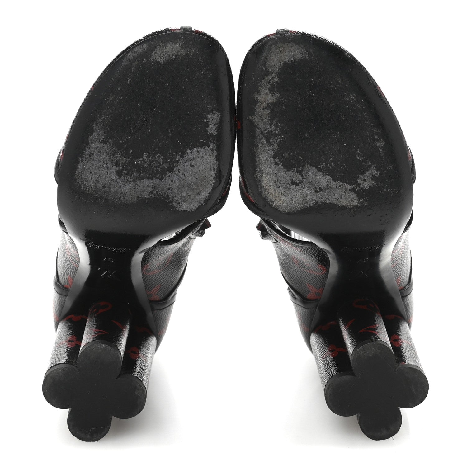 Louis Vuitton Monogram Infrarouge Logomania Ankle Boots 37 Black 6 of 11