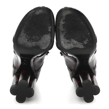 Louis Vuitton Monogram Infrarouge Logomania Ankle Boots 37 Black 6 of 11