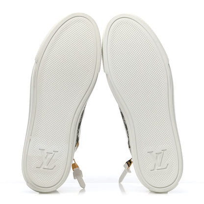 Louis Vuitton Monogram Giant Stellar Sneaker Boots 38.5 Kaki White Beige 4 of 4