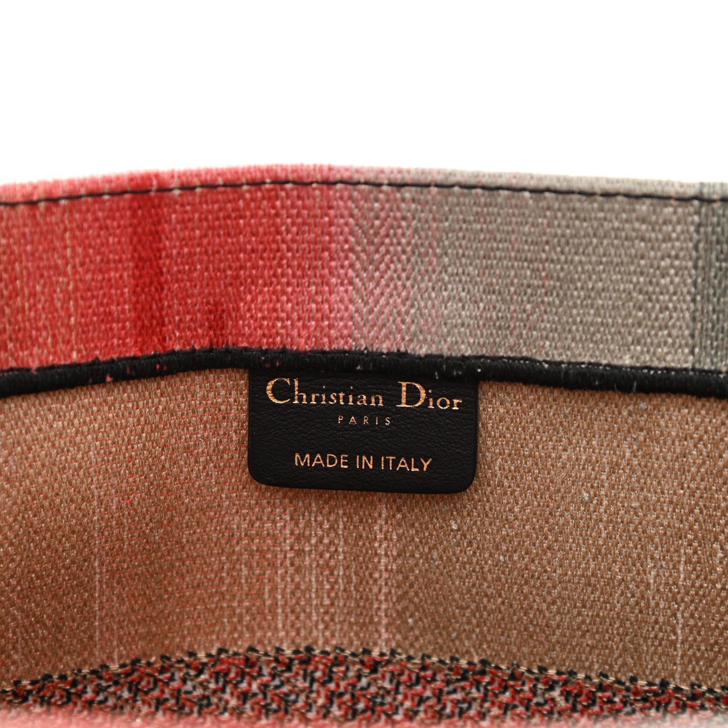 Christian Dior Canvas Embroidered Medium Dioraura Book Tote Multicolor 6 of 11