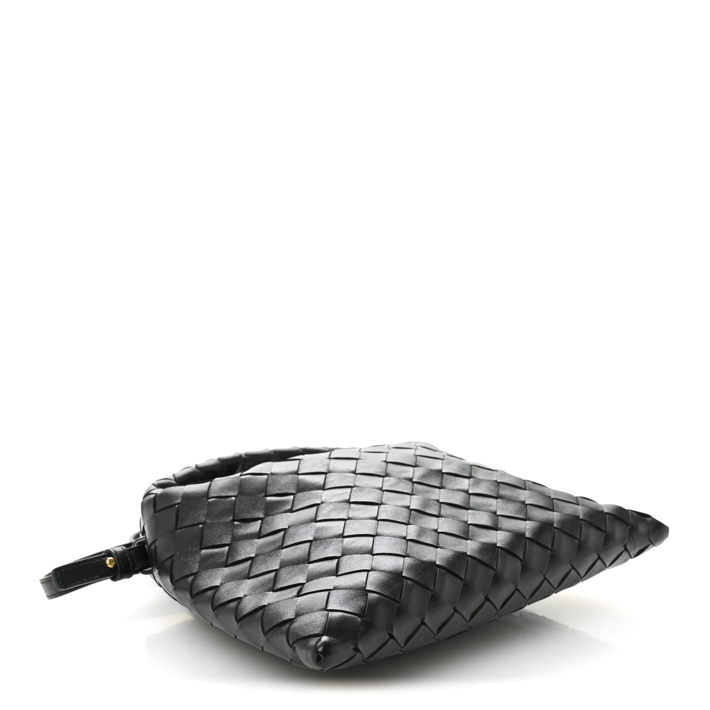 Calfskin Intrecciato Mini Hop Black