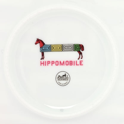 Hermes Porcelain Hippomobile Dessert Plate Set of 2 5 of 6