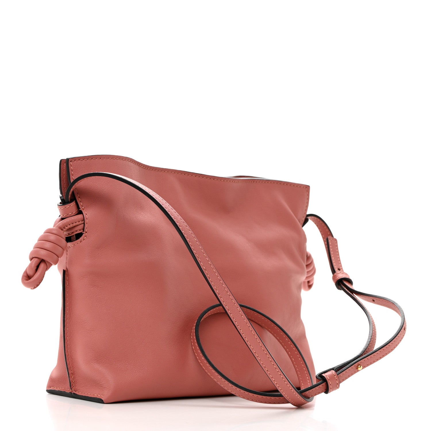 Loewe Calfskin Mini Flamenco Knot Clutch Pink 2 of 10