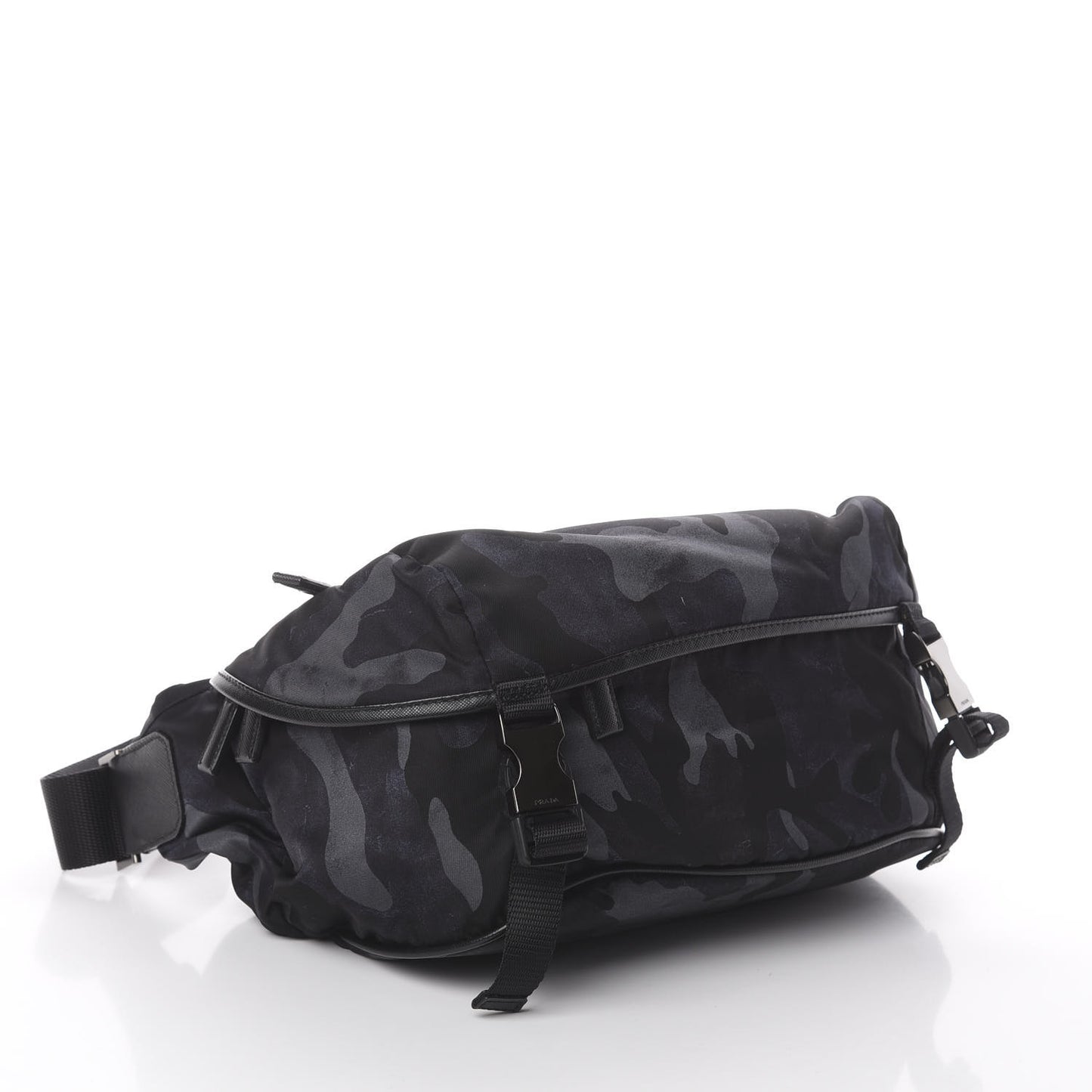 Tessuto Nylon Camouflage Belt Bag Fumo