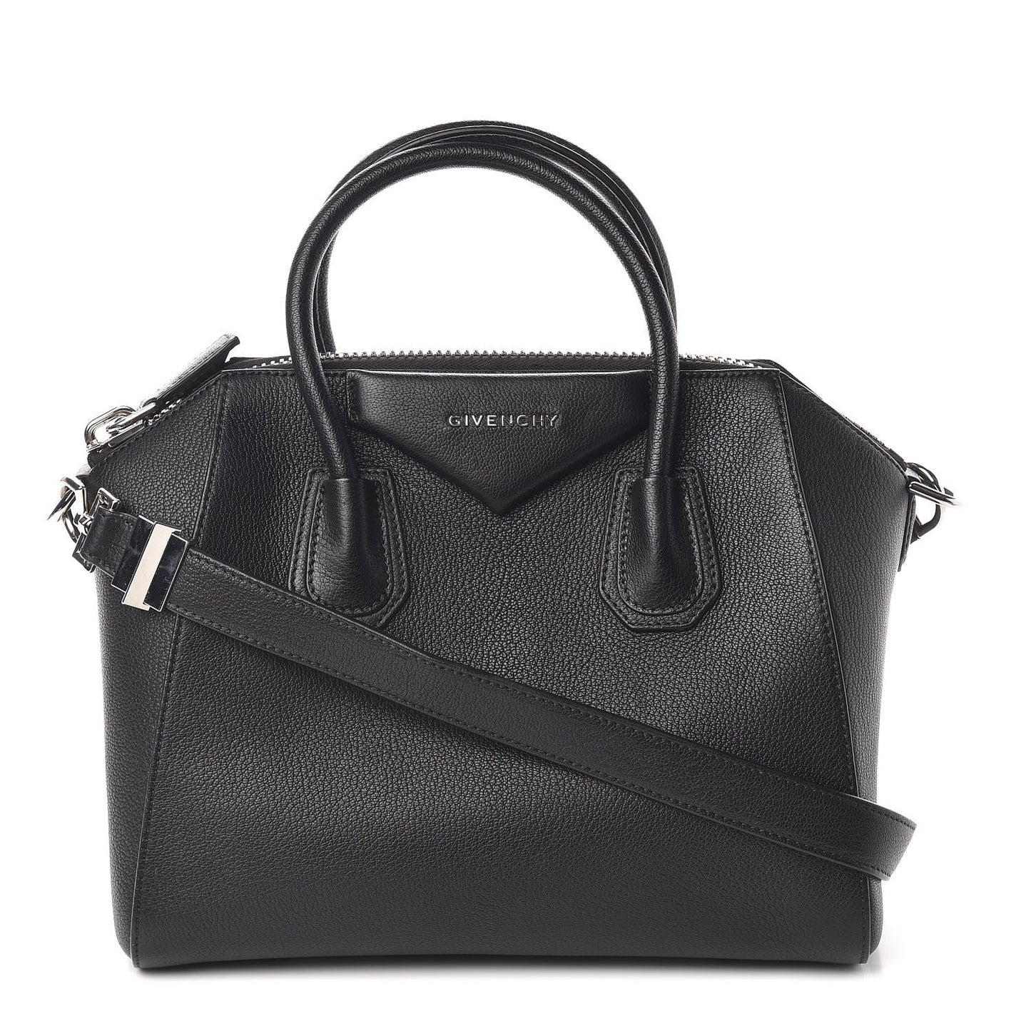 Sugar Goatskin Small Antigona Black