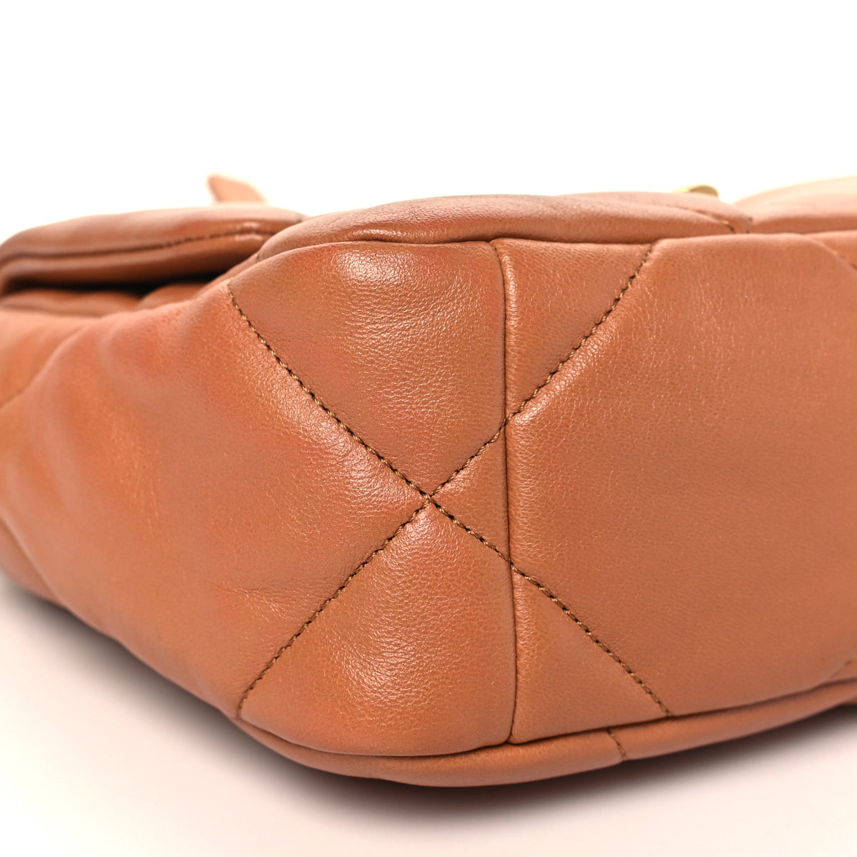 Chanel Lambskin Quilted Medium Chanel 19 Flap Brown 9 of 14