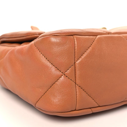Chanel Lambskin Quilted Medium Chanel 19 Flap Brown 9 of 14