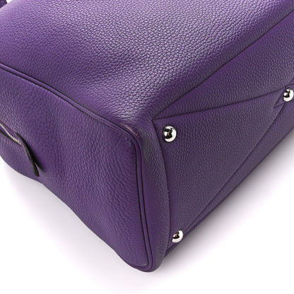 Hermes Taurillon Clemence Victoria II 35 Ultraviolet 11 of 14