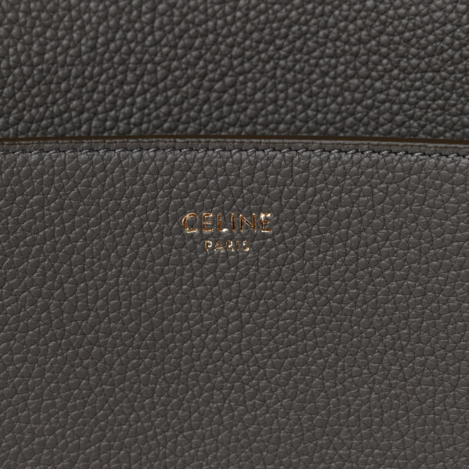 Celine Soft Grained Calfskin Sangle Bucket Bag Taupe 9 of 10