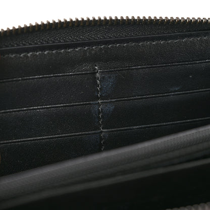 Gucci Calfskin Matelasse GG Marmont Zip Around Wallet Black 7 of 7