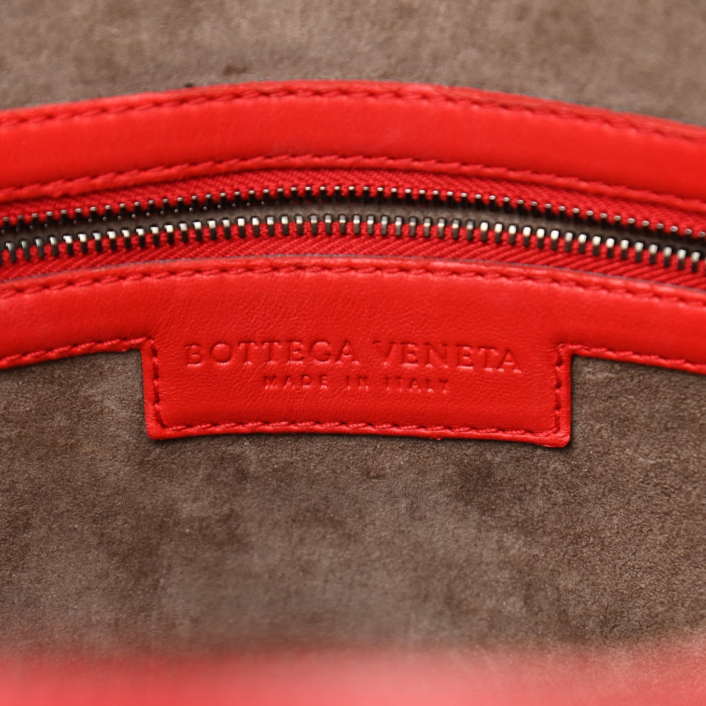 Nappa Intrecciato Light Calf Tote Red