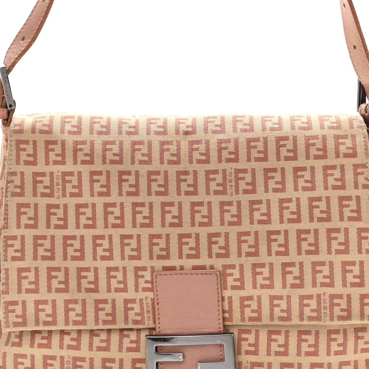 Fendi Zucchino Vitello Mama Baguette Beige Bruciato Bois de Rose 7 of 13