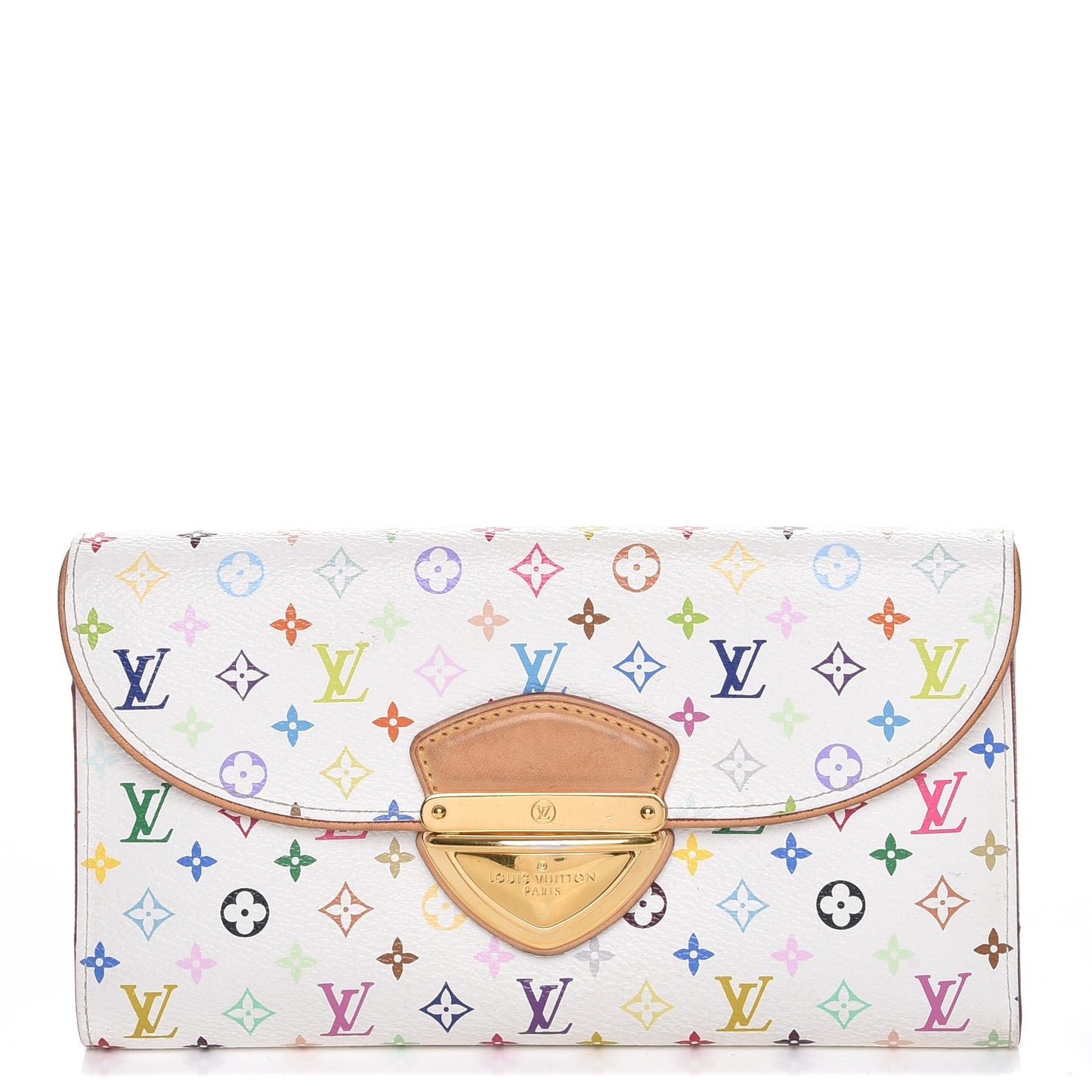 Monogram Multicolor Eugenie Wallet White Litchi