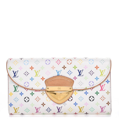 Louis Vuitton Monogram Multicolor Eugenie Wallet White Litchi 1 of 8