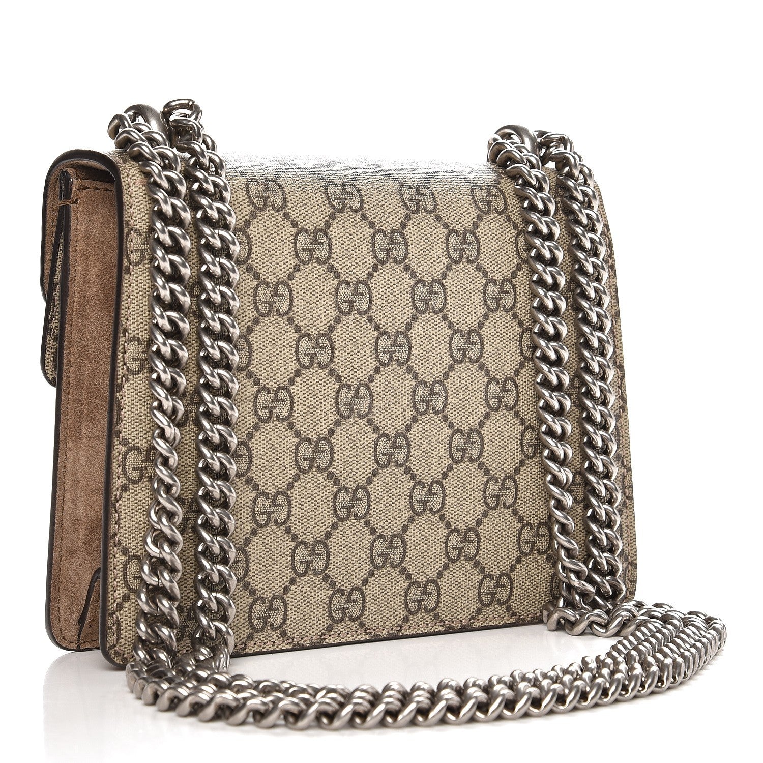 Gucci GG Supreme Monogram Mini Dionysus Shoulder Bag Taupe 4 of 9