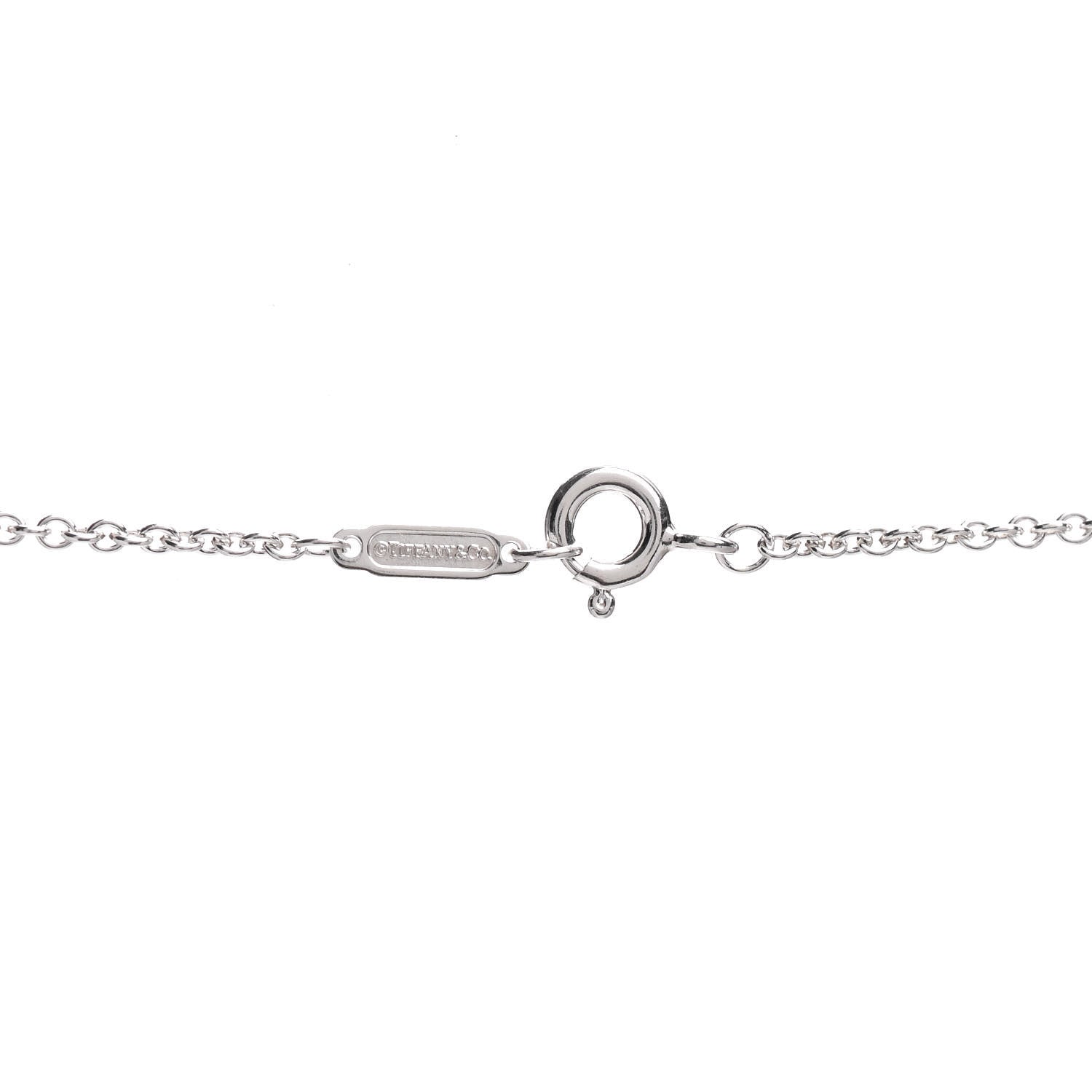 Tiffany Sterling Silver Heart Key Pendant Necklace 4 of 4