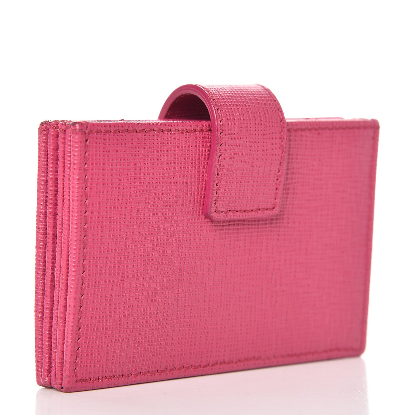 Vitello Elite Gusseted Card Holder Magenta