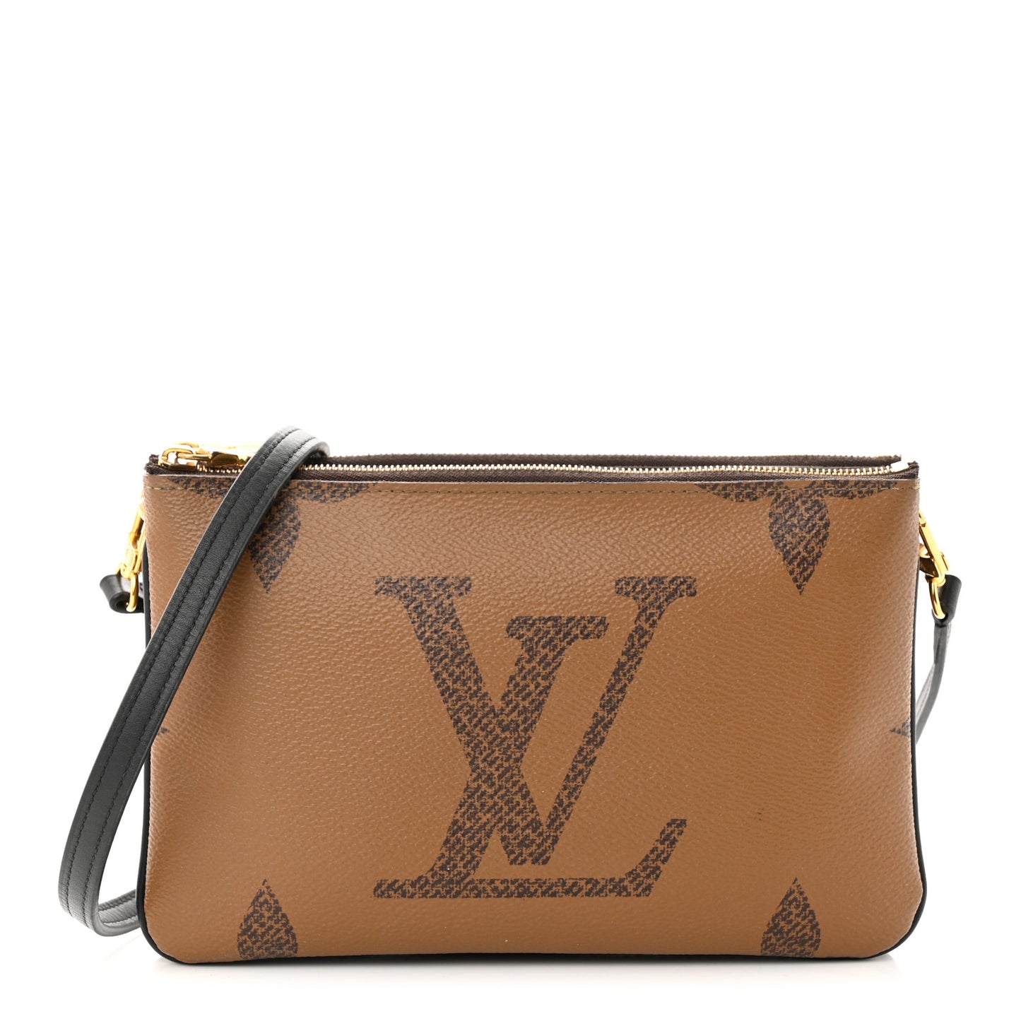 Reverse Monogram Giant Double Zip Pochette