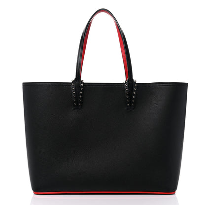 Christian Louboutin Calfskin Empire Spikes Small East West Cabata Tote Black 3 of 12
