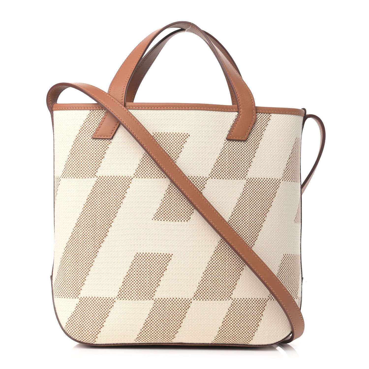Hermes Swift Toile H Cabas H En Biais 27 Ecru Naturel Gold 1 of 9