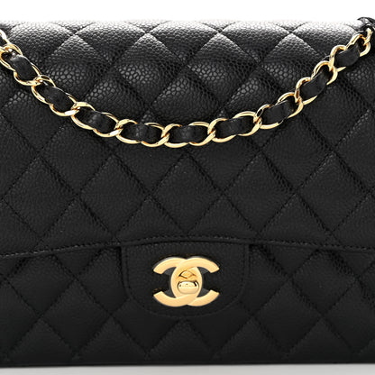 Chanel Caviar Quilted Medium Double Flap Black 8 of 10