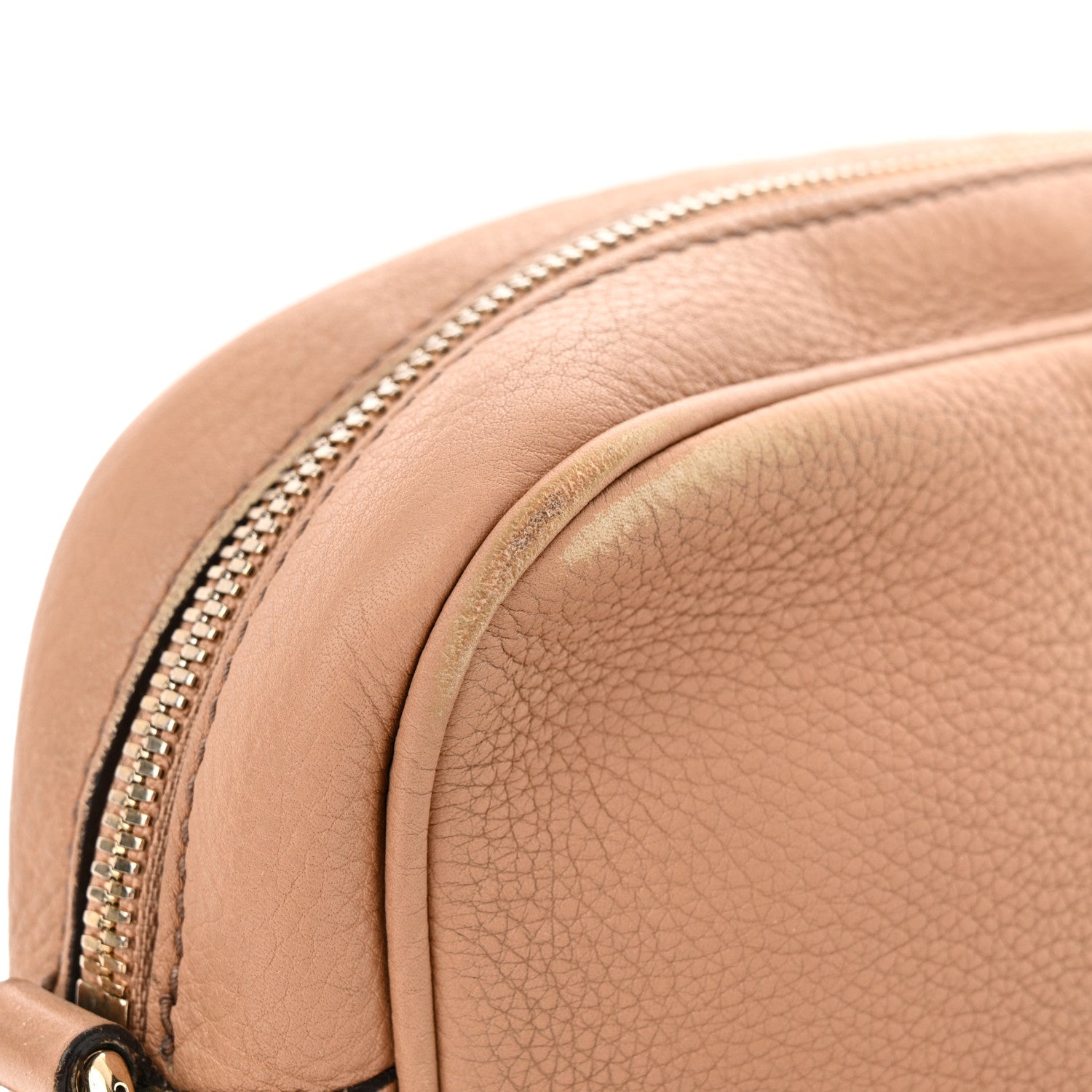 Gucci Pebbled Calfskin Small Soho Disco Bag Camelia 14 of 19