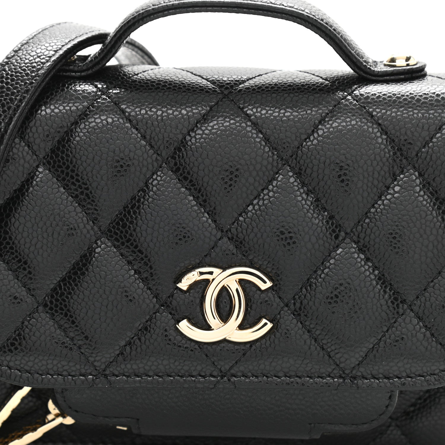 Chanel Caviar Quilted Business Affinity Clutch With Chain Black 9 of 12