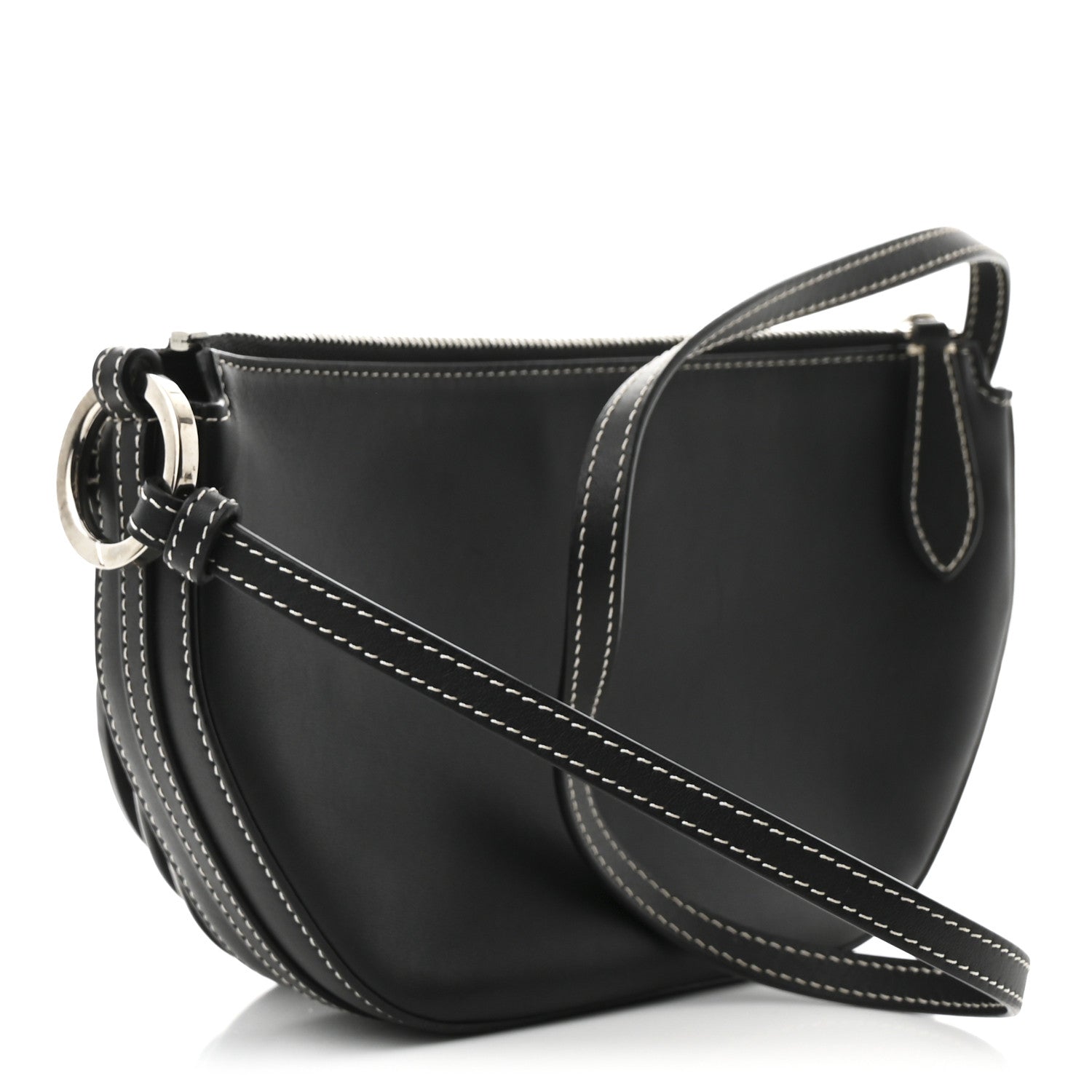 Burberry Canvas Horseferry Print Double Olympia Shoulder Bag Black 3 of 10